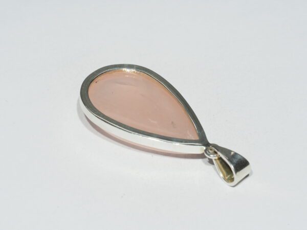 Pendentif n°1 Quartz rose & Argent 925 – Image 8
