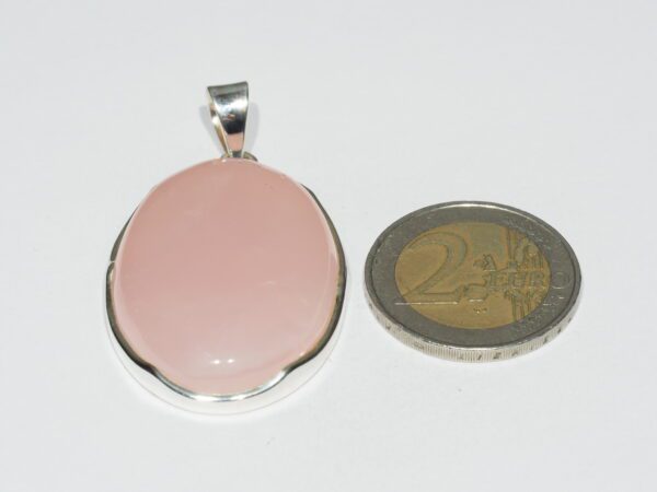 Pendentif n°2 Quartz rose & Argent 925 – Image 9