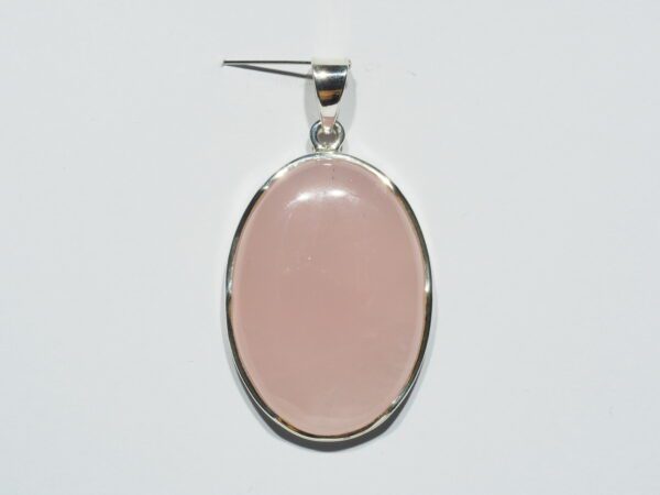 Pendentif n°2 Quartz rose & Argent 925