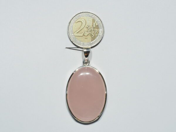 Pendentif n°2 Quartz rose & Argent 925 – Image 10