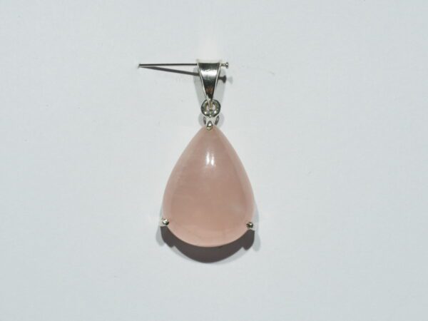Pendentif n°3 Quartz rose & Argent 925