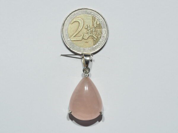Pendentif n°3 Quartz rose & Argent 925 – Image 10