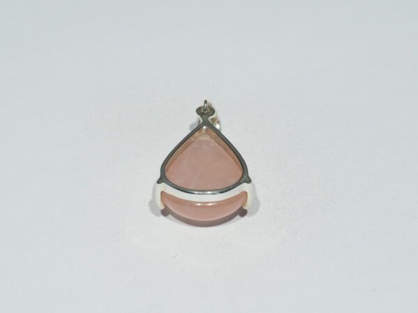Pendentif n°3 Quartz rose & Argent 925 – Image 4