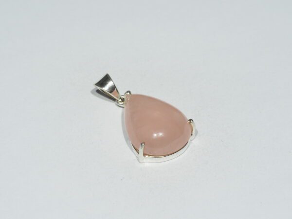 Pendentif n°3 Quartz rose & Argent 925 – Image 5