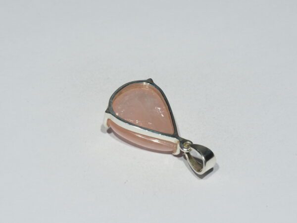 Pendentif n°3 Quartz rose & Argent 925 – Image 8