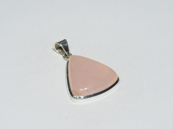 Pendentif n°4 Quartz rose & Argent 925 – Image 5