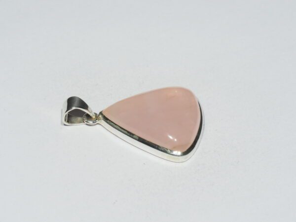Pendentif n°4 Quartz rose & Argent 925 – Image 6