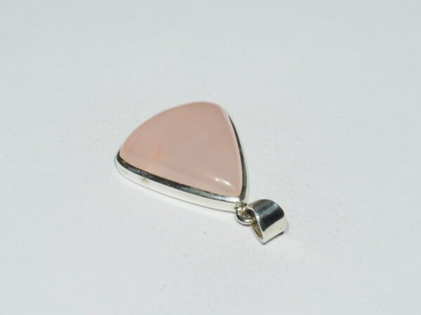 Pendentif n°4 Quartz rose & Argent 925 – Image 7
