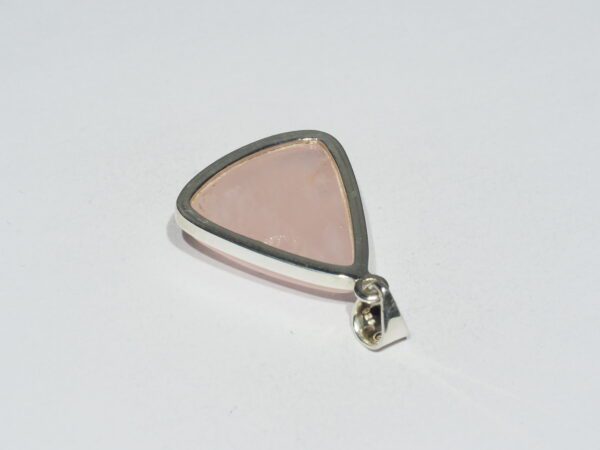 Pendentif n°4 Quartz rose & Argent 925 – Image 8