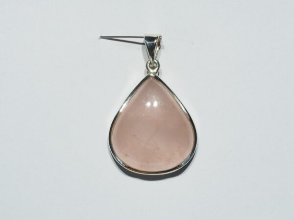 Pendentif n°5 Quartz rose & Argent 925