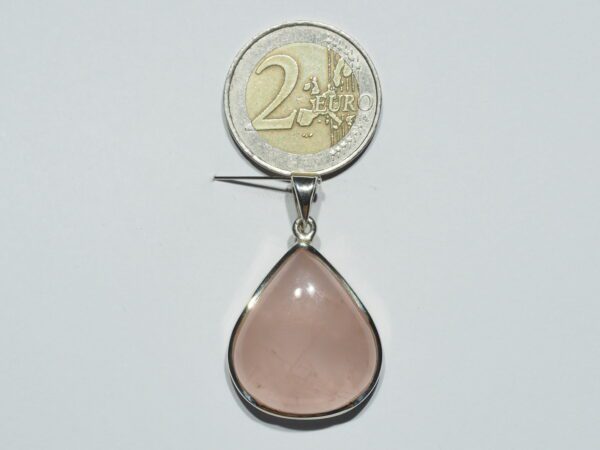 Pendentif n°5 Quartz rose & Argent 925 – Image 10