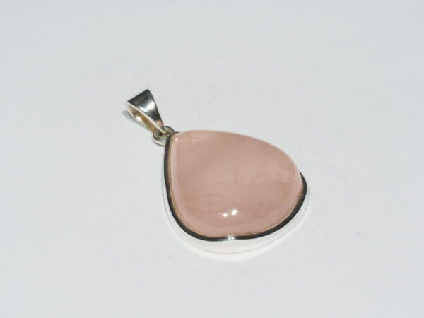 Pendentif n°5 Quartz rose & Argent 925 – Image 5