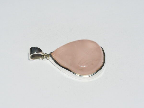 Pendentif n°5 Quartz rose & Argent 925 – Image 6