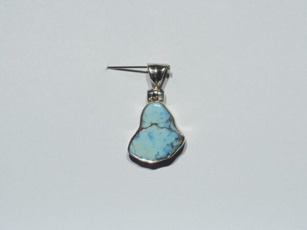 Pendentif n°20 Turquoise Kazakhstan & Argent 925