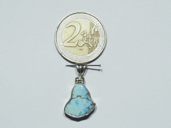 Pendentif n°20 Turquoise Kazakhstan & Argent 925 – Image 12