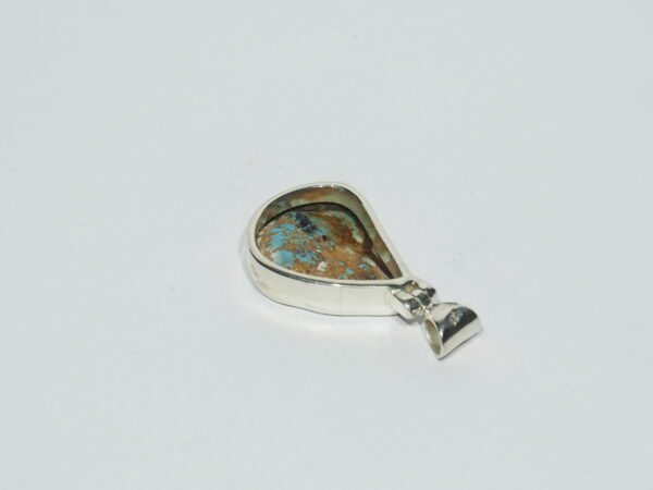 Pendentif n°21 Turquoise Kazakhstan & Argent 925 – Image 10