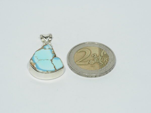 Pendentif n°21 Turquoise Kazakhstan & Argent 925 – Image 11