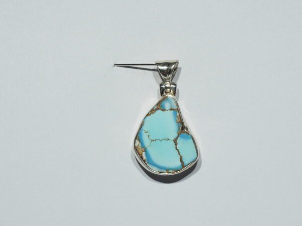 Pendentif n°21 Turquoise Kazakhstan & Argent 925