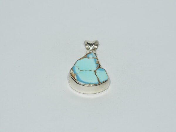 Pendentif n°21 Turquoise Kazakhstan & Argent 925 – Image 3