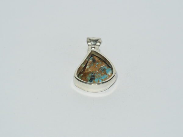 Pendentif n°21 Turquoise Kazakhstan & Argent 925 – Image 4