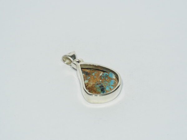 Pendentif n°21 Turquoise Kazakhstan & Argent 925 – Image 6
