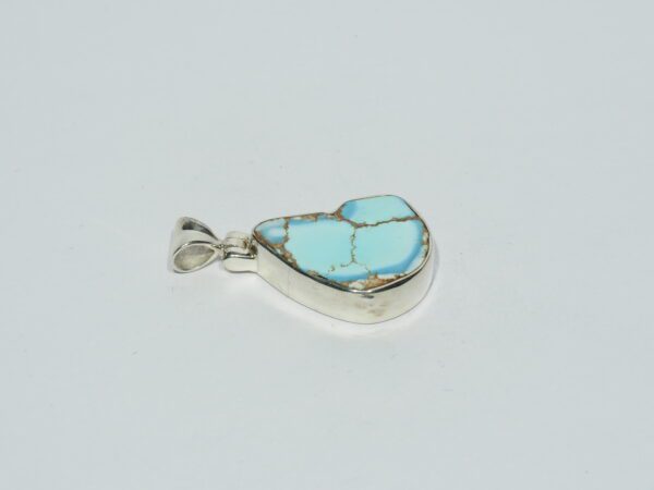 Pendentif n°21 Turquoise Kazakhstan & Argent 925 – Image 7