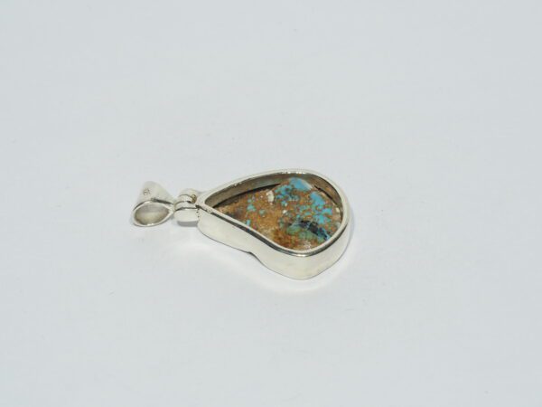 Pendentif n°21 Turquoise Kazakhstan & Argent 925 – Image 8