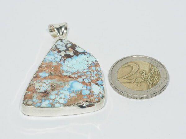 Pendentif n°22 Turquoise du Kazakhstan  & Argent 925 – Image 11