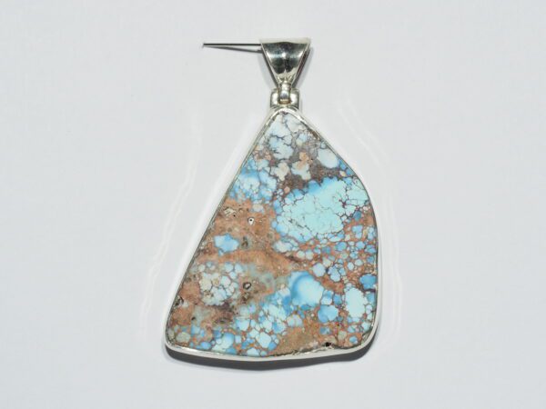 Pendentif n°22 Turquoise du Kazakhstan  & Argent 925