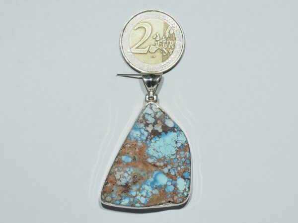 Pendentif n°22 Turquoise du Kazakhstan  & Argent 925 – Image 12