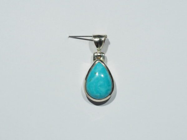 Pendentif n°23 Turquoise & Argent 925