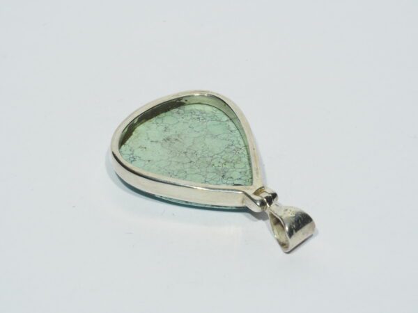 Pendentif n°12 Turquoise du Tibet & Argent 925 – Image 10