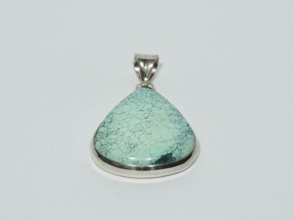 Pendentif n°12 Turquoise du Tibet & Argent 925 – Image 3