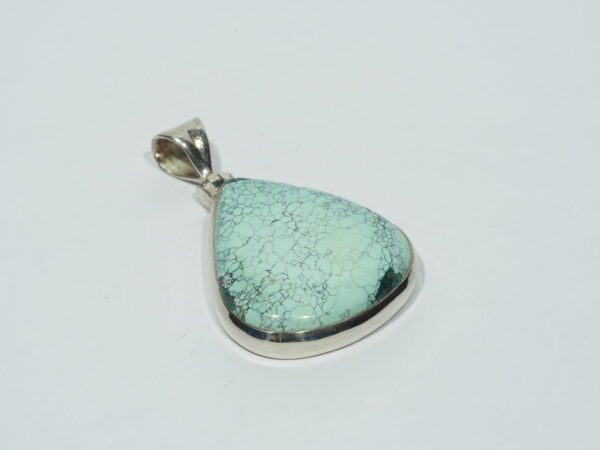 Pendentif n°12 Turquoise du Tibet & Argent 925 – Image 5