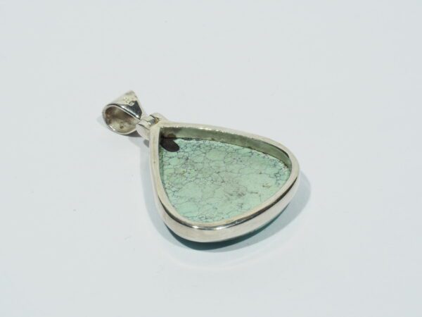 Pendentif n°12 Turquoise du Tibet & Argent 925 – Image 6