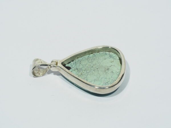 Pendentif n°12 Turquoise du Tibet & Argent 925 – Image 8