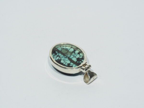 Pendentif n°13 Turquoise du Tibet & Argent 925 – Image 10