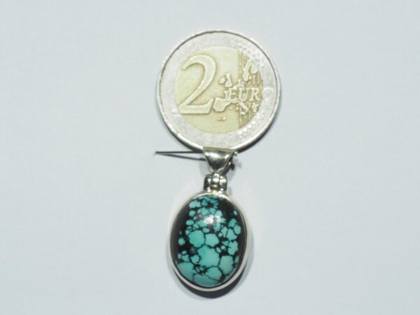 Pendentif n°13 Turquoise du Tibet & Argent 925 – Image 12