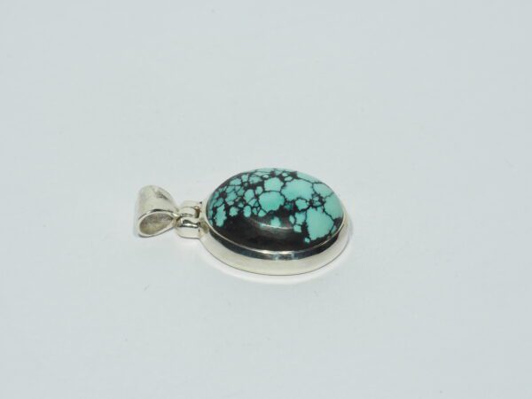 Pendentif n°13 Turquoise du Tibet & Argent 925 – Image 7
