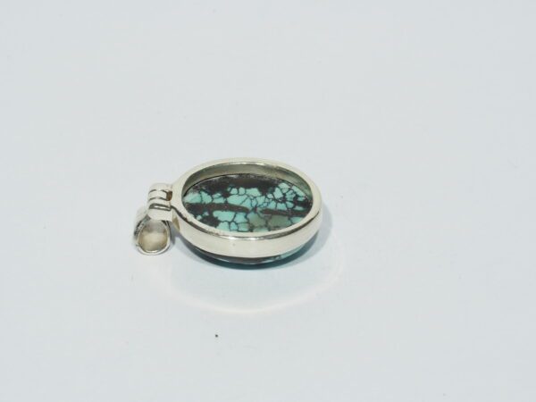 Pendentif n°13 Turquoise du Tibet & Argent 925 – Image 8