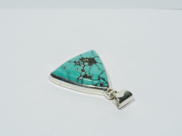 Pendentif n°15 Turquoise du Tibet & Argent 925 – Image 9