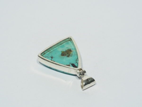 Pendentif n°15 Turquoise du Tibet & Argent 925 – Image 10