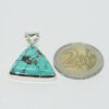 Pendentif n°15 Turquoise du Tibet & Argent 925 – Image 11