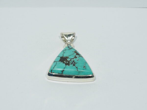 Pendentif n°15 Turquoise du Tibet & Argent 925 – Image 3