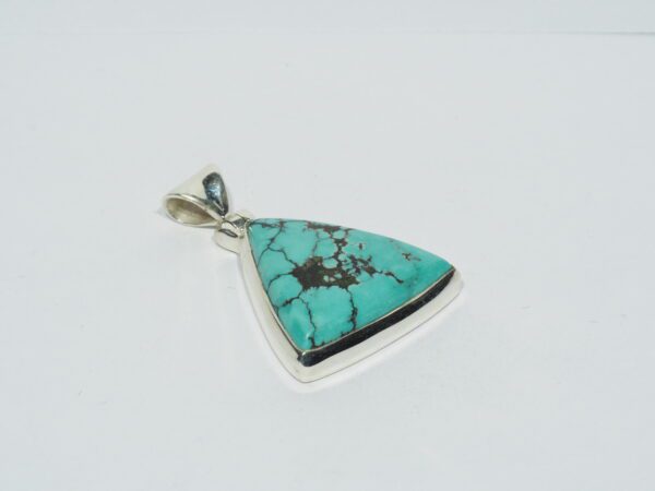 Pendentif n°15 Turquoise du Tibet & Argent 925 – Image 5