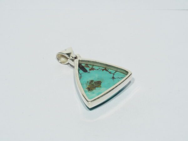 Pendentif n°15 Turquoise du Tibet & Argent 925 – Image 6