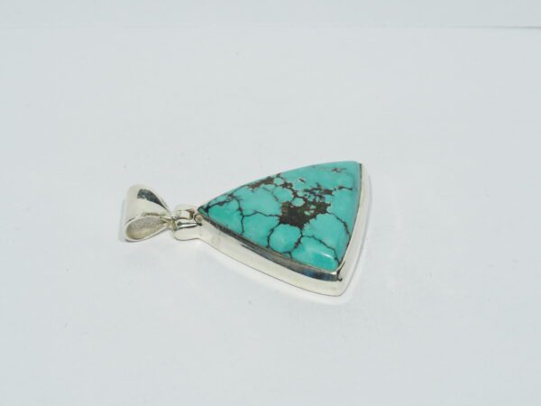 Pendentif n°15 Turquoise du Tibet & Argent 925 – Image 7