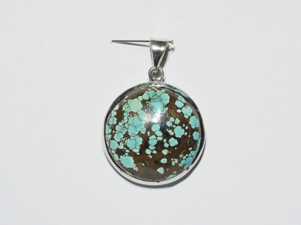 Pendentif n°16 Turquoise du Tibet & Argent 925