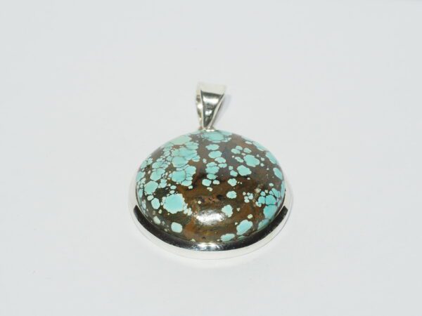 Pendentif n°16 Turquoise du Tibet & Argent 925 – Image 3
