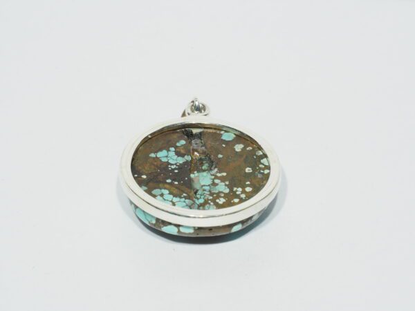 Pendentif n°16 Turquoise du Tibet & Argent 925 – Image 4